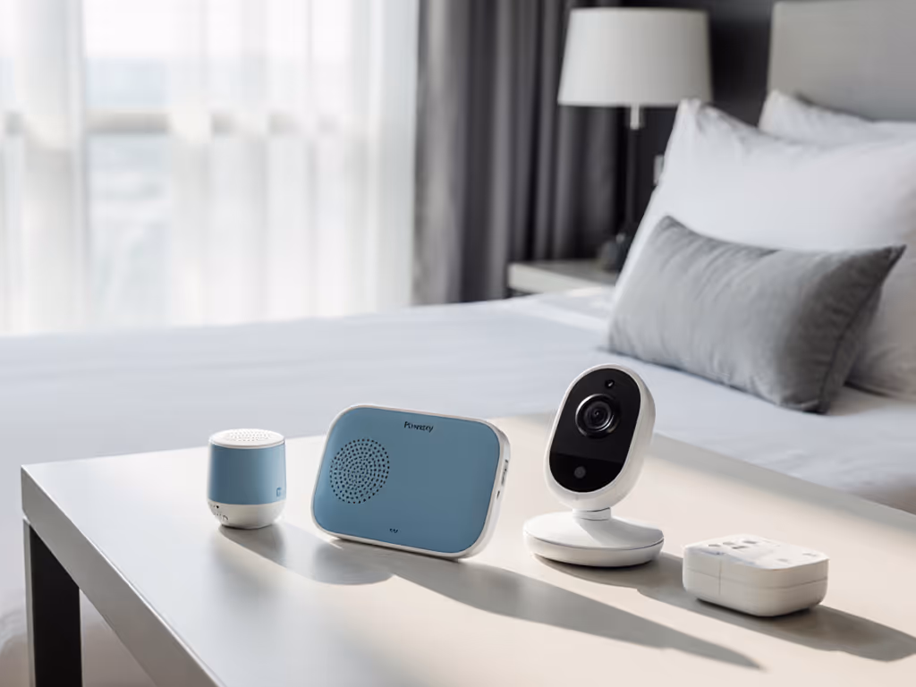 air-gapped_travel_baby_monitor_kit_set_up_in_a_hotel_room