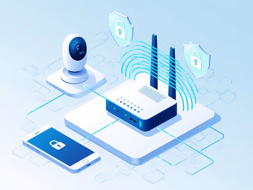 secure home Wi-Fi setup for baby monitors