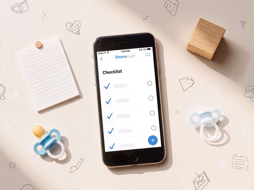 caregiver handoff checklist with simple notes